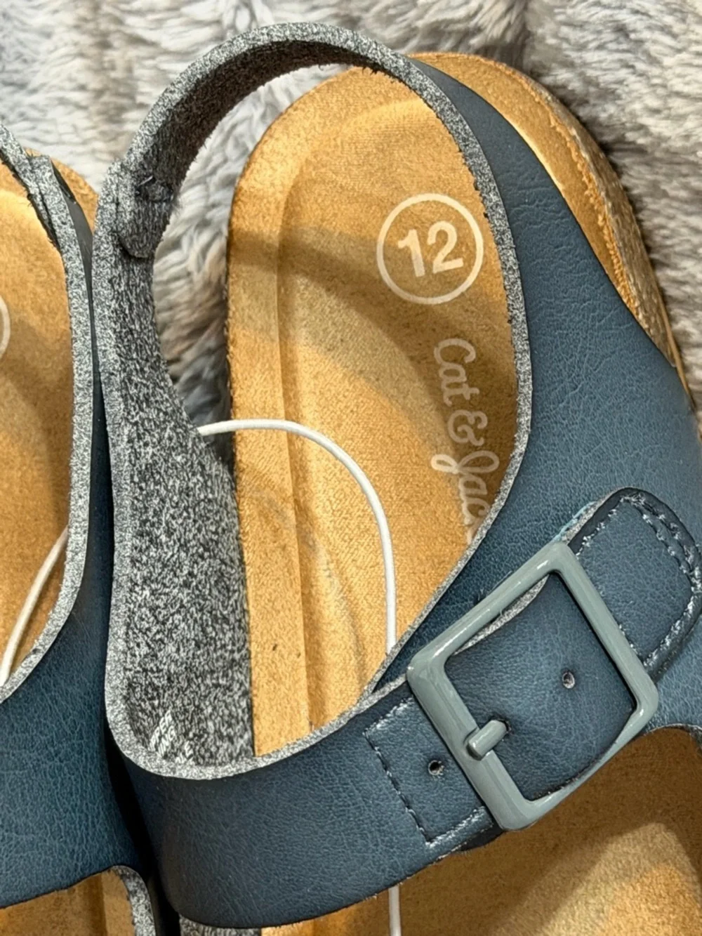 Cat & Jack Navy Double-Buckle Kids Sandals